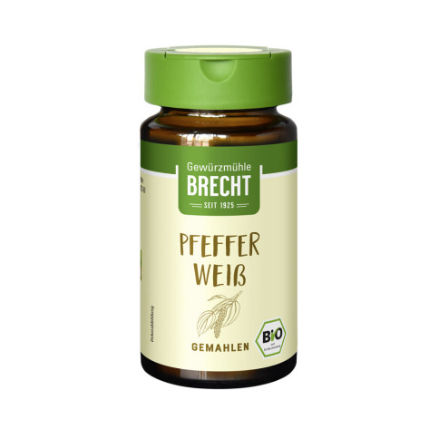 Pfeffer weiss gemahlen- im Glas von Brecht | Bio, vegan...