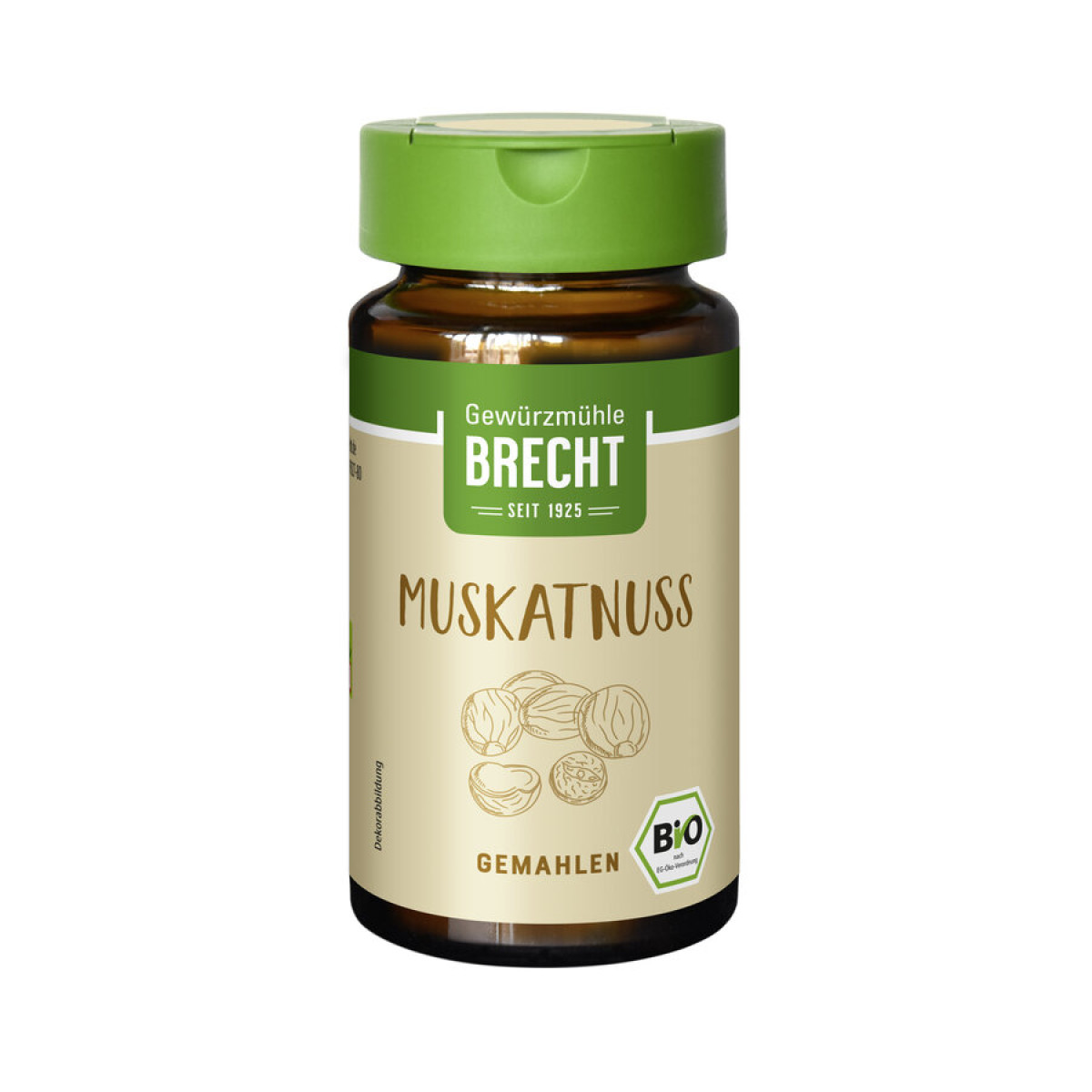 Muskatnuss gemahlen - im Glas von Brecht | Bio, vegan, la...