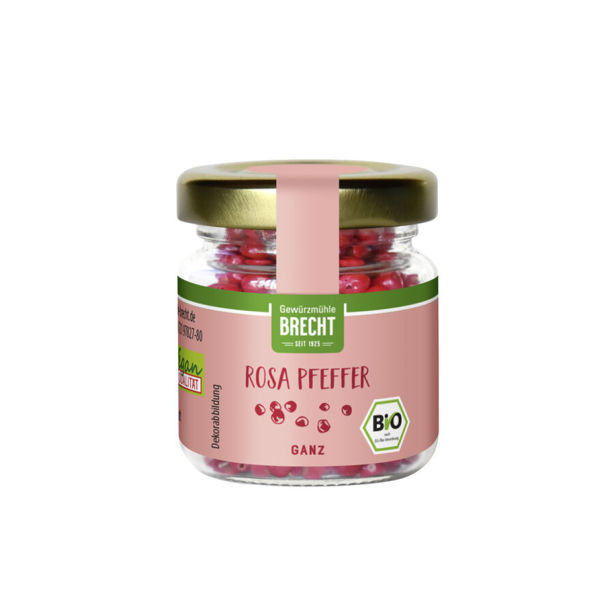 Rosa Pfeffer ganz von Brecht | Bio, vegan, laktosefrei...