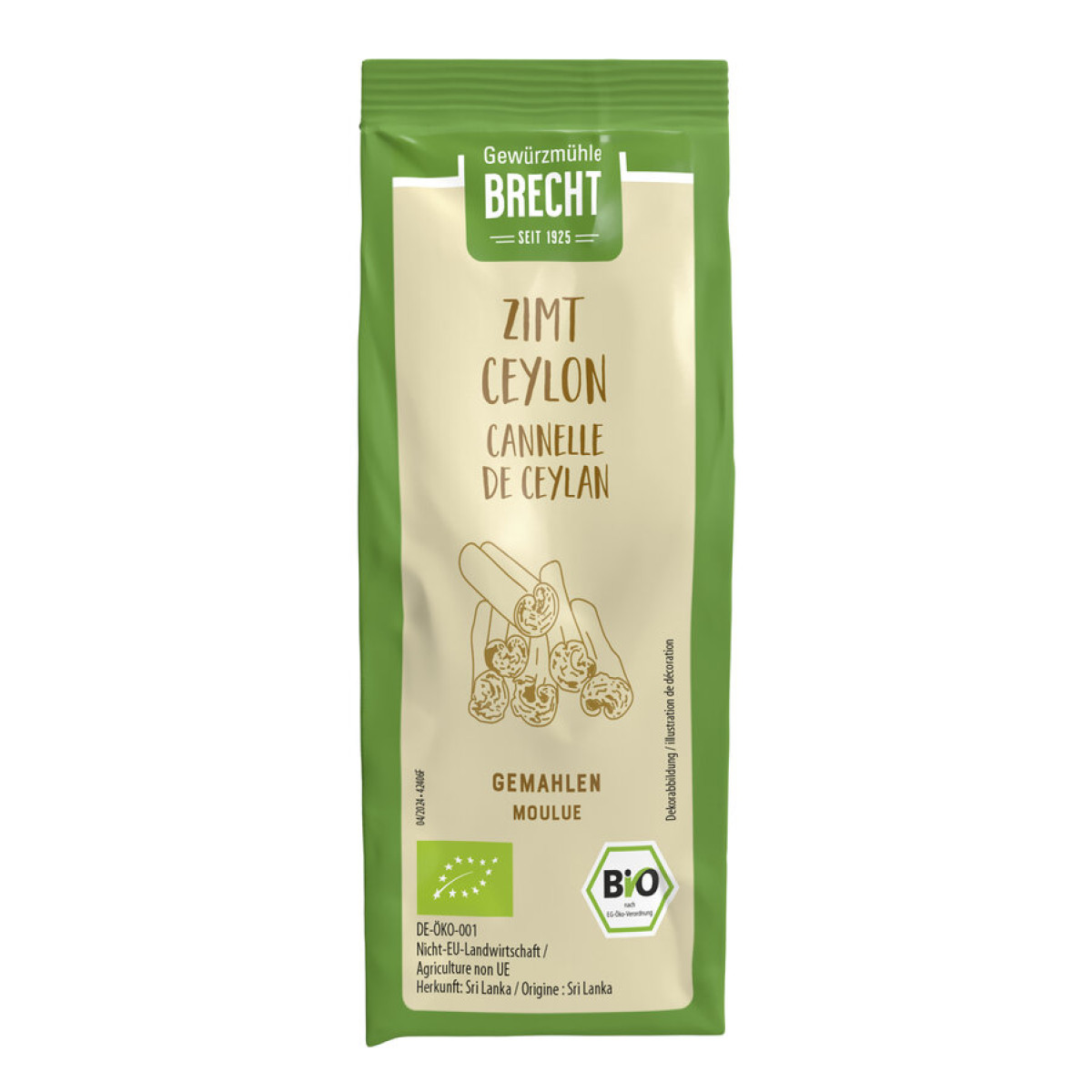 Zimt Ceylon gemahlen NFP von Brecht | Bio, vegan | Gewürz...