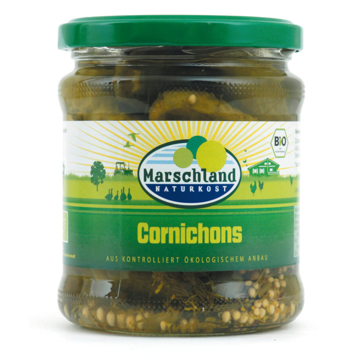 Cornichons im Glas von Marschland Naturkost | Bio, vegan...