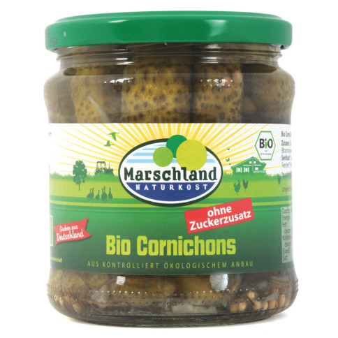 Cornichons Ohne Zucker von Marschland Naturkost | Bio, ve...