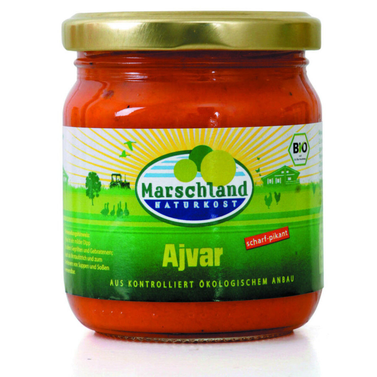 Ajvar scharf von Marschland Naturkost | Bio, vegan, lakto...