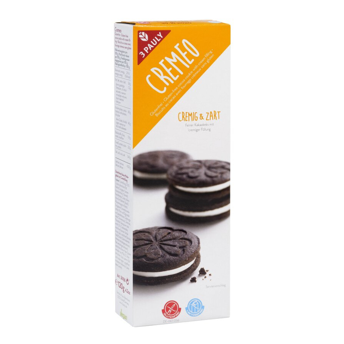 Doppelkekse Cremeo gf von 3 Pauly | vegan, laktosefrei...