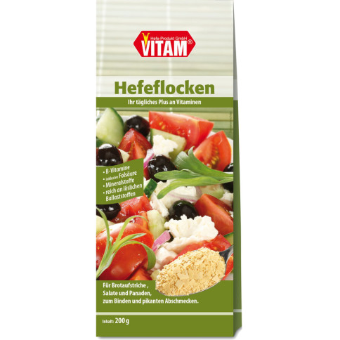 Hefeflocken salzfrei-natriumarm von Vitam | vegan | Sojas...