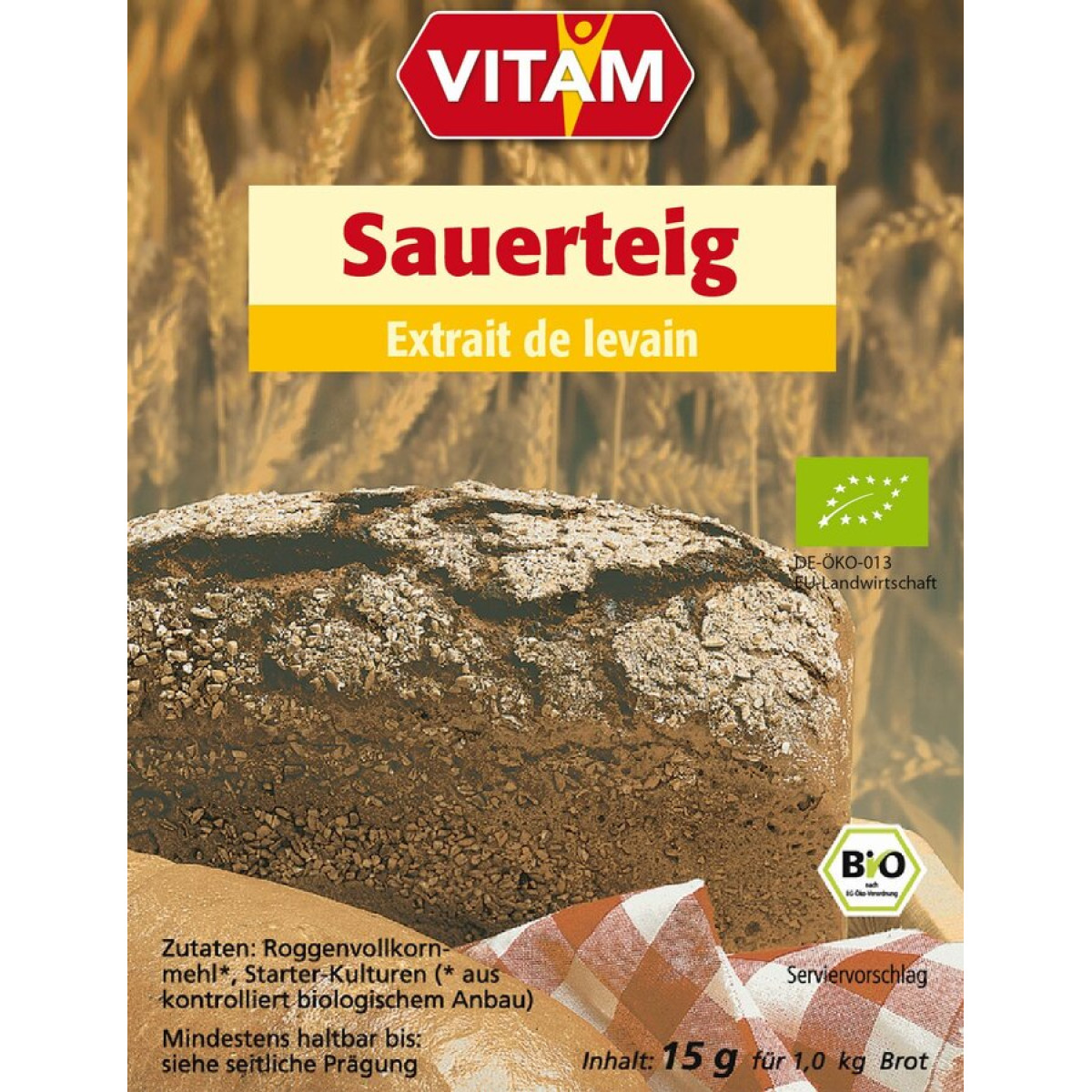 Sauerteig für Roggenbrote von Vitam | Bio, vegan | Backzu...