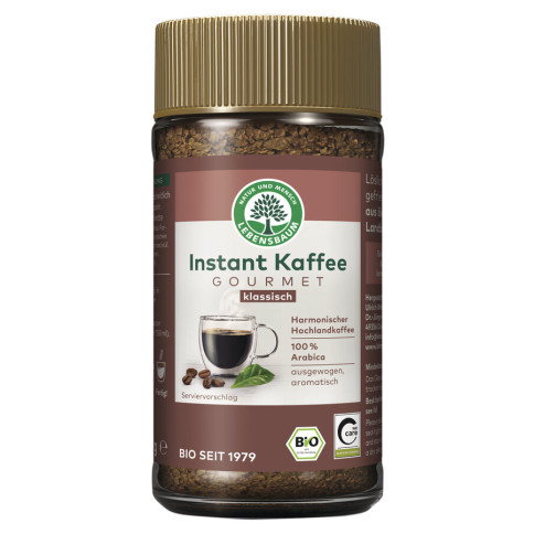 Gourmet Instant Kaffee von Lebensbaum | Bio, vegan | Tee...