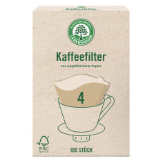 Kaffeefilter Gr.4 (100 Stk) von Lebensbaum | Tee- & Kaffe...