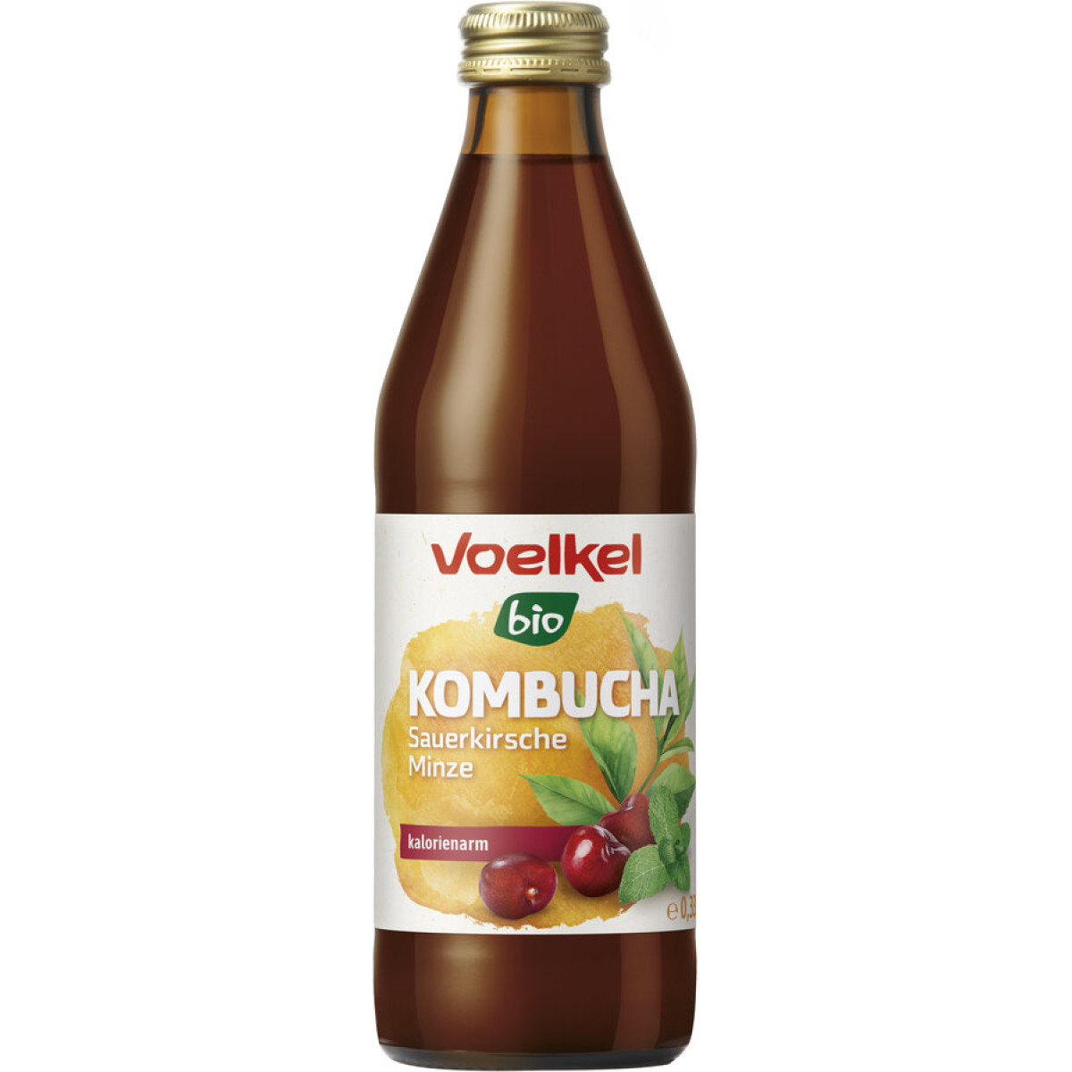 Kombucha Sauerkirsche Minze von Voelkel | Bio, vegan | Er...