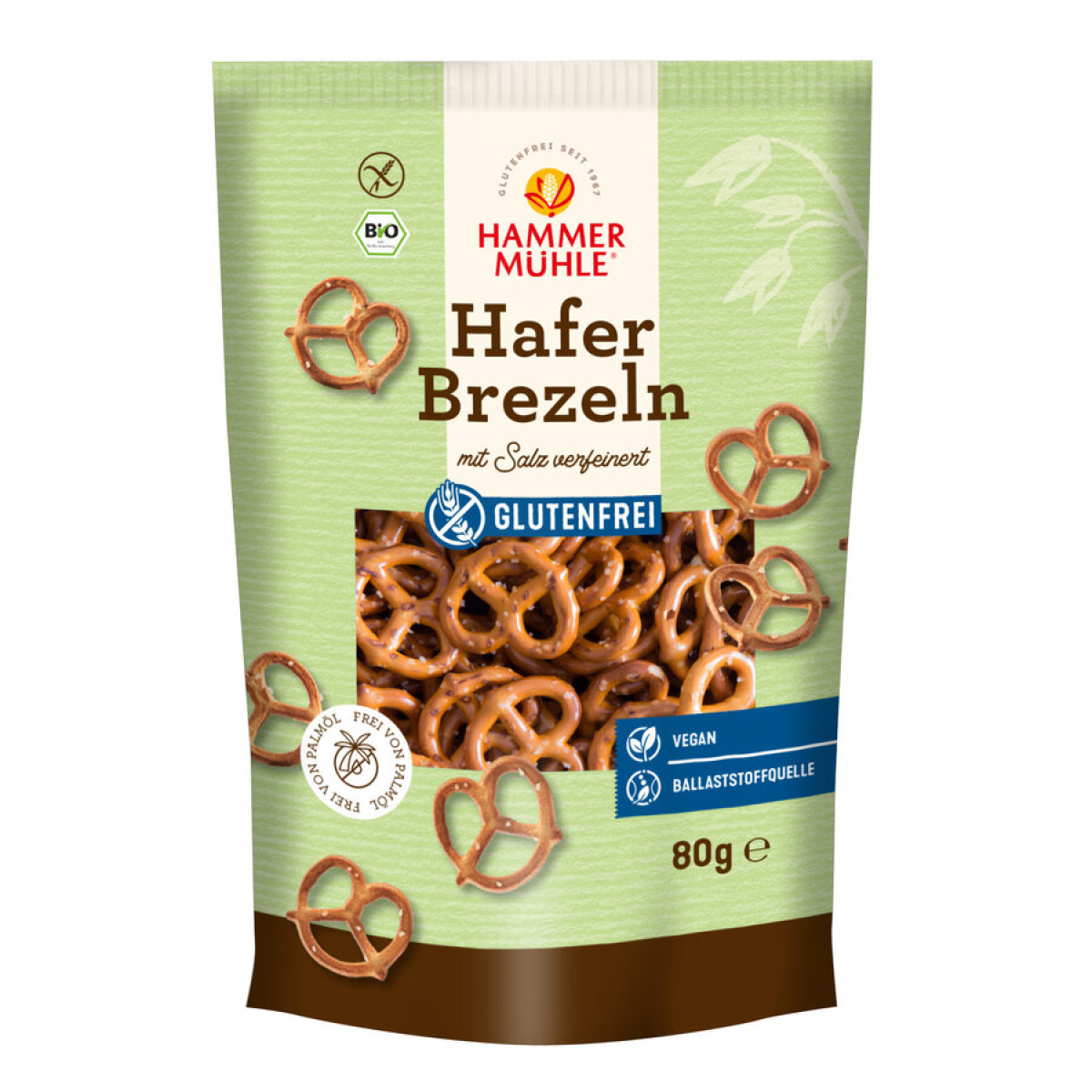 Haferbrezeln mit Salz gf von Hammermühle | Bio, vegan | S...