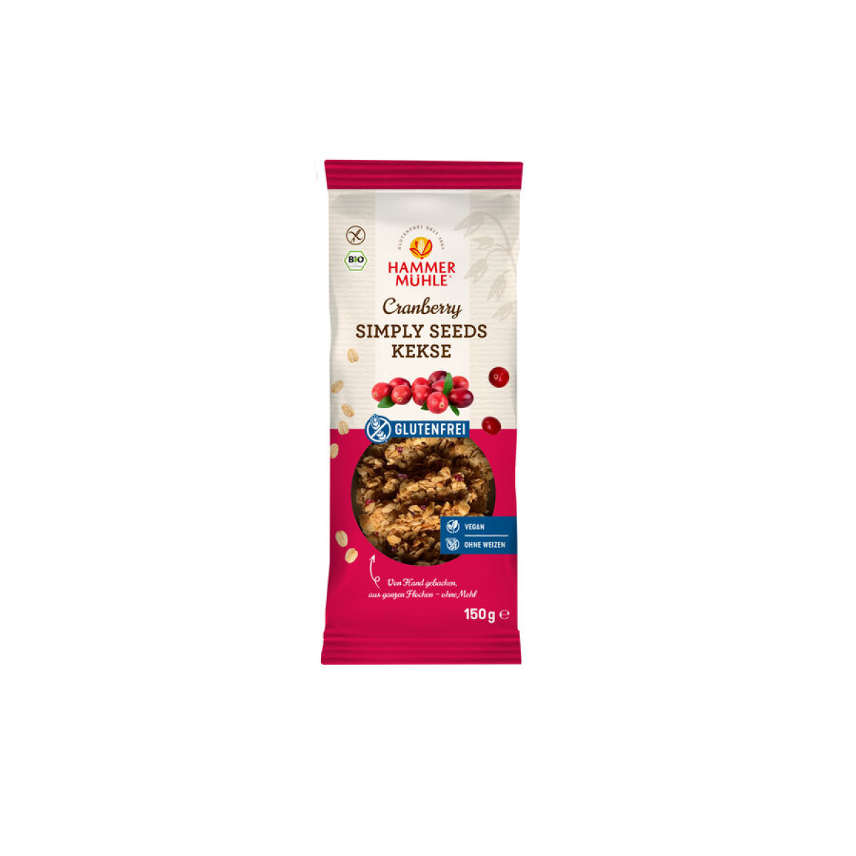 Simply Seeds Kekse Cranberry von Hammermühle | Bio, vegan...