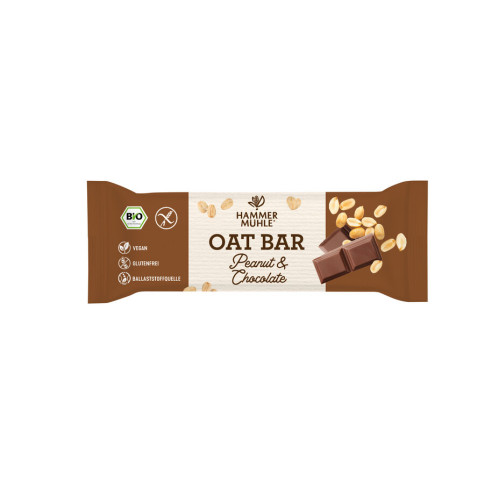 Oat Bar Peanut & Chocolate gf von Hammermühle | Bio, vega...