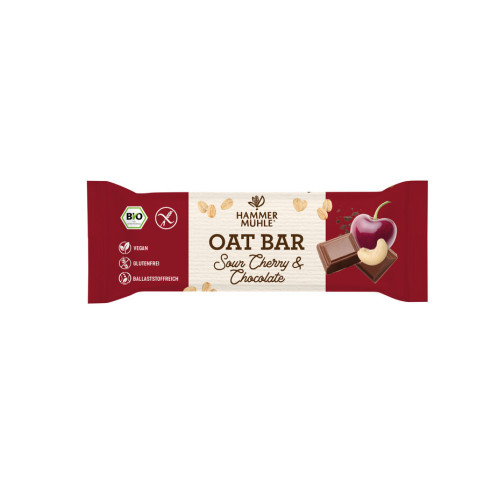 Oat Bar SourCherry & Chocolate gf von Hammermühle | Bio...