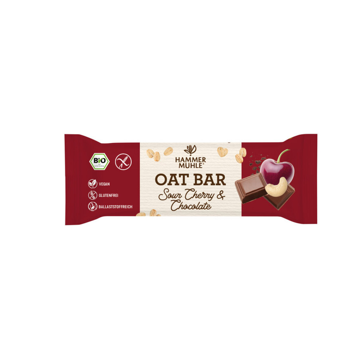 Oat Bar SourCherry & Chocolate gf von Hammermühle | Bio...