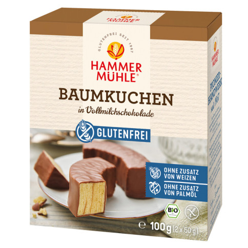 Baumkuchen in VM-Schokolade von Hammermühle | Bio | Kekse...