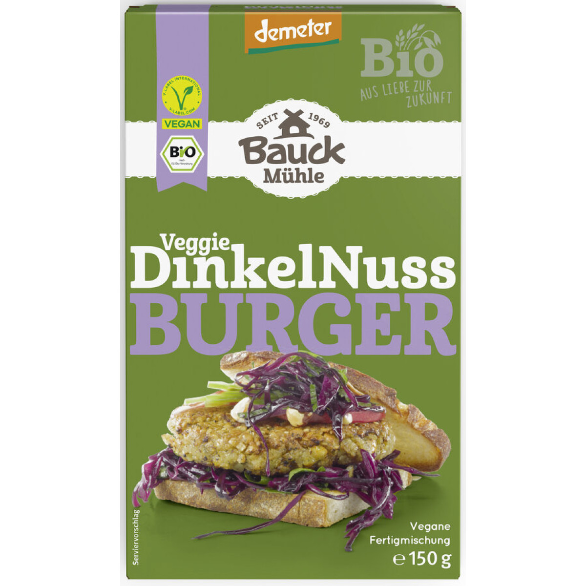 DinkelNuss Burger demeter von Bauck Mühle | Bio, vegan, D...