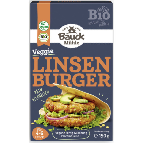 Linsen Burger von Bauck Mühle | Bio, vegan | Fertigproduk...