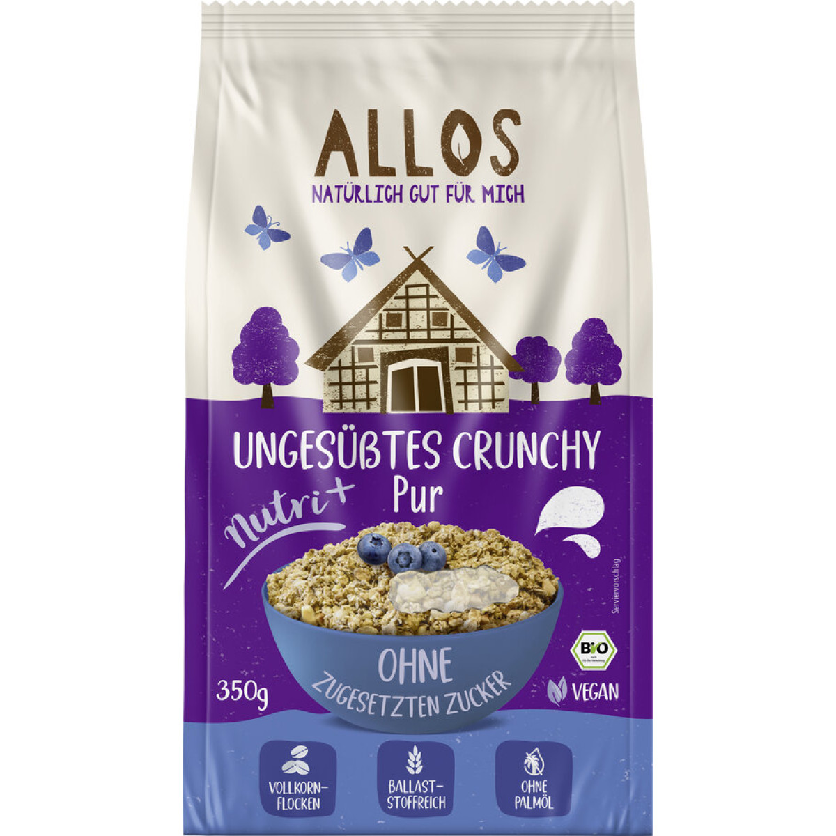 Nutri+ Ungesüsstes Crunchy Pur von Allos | Bio, vegan | M...