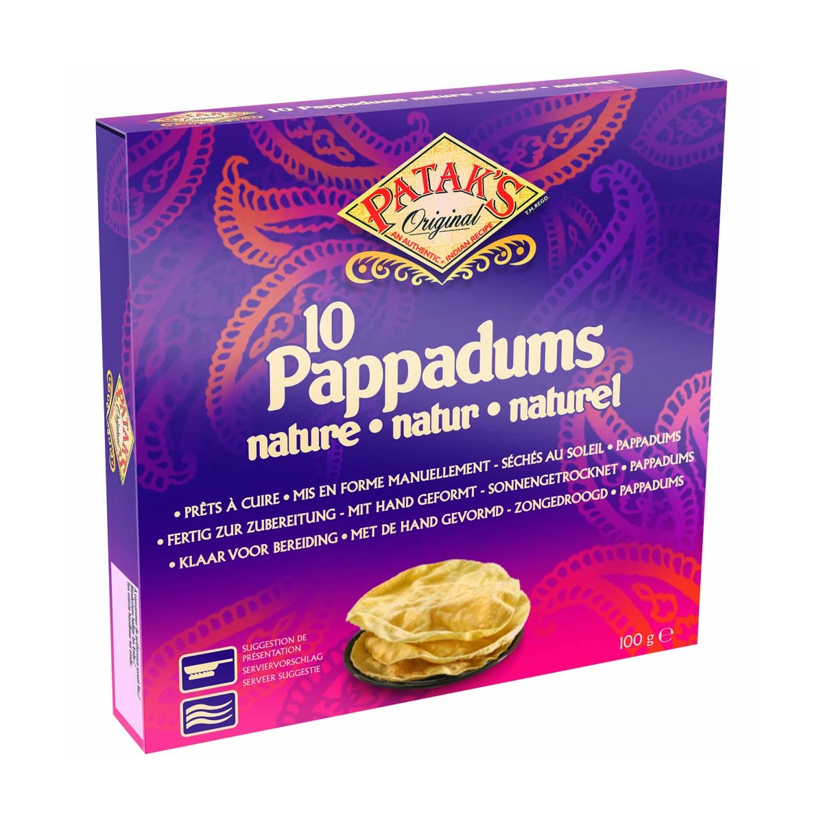 Pappadum Naturell 15cm PATAK'S Süssigkeiten & Snacks online günstig kaufen im Shop für B2B Kunden
