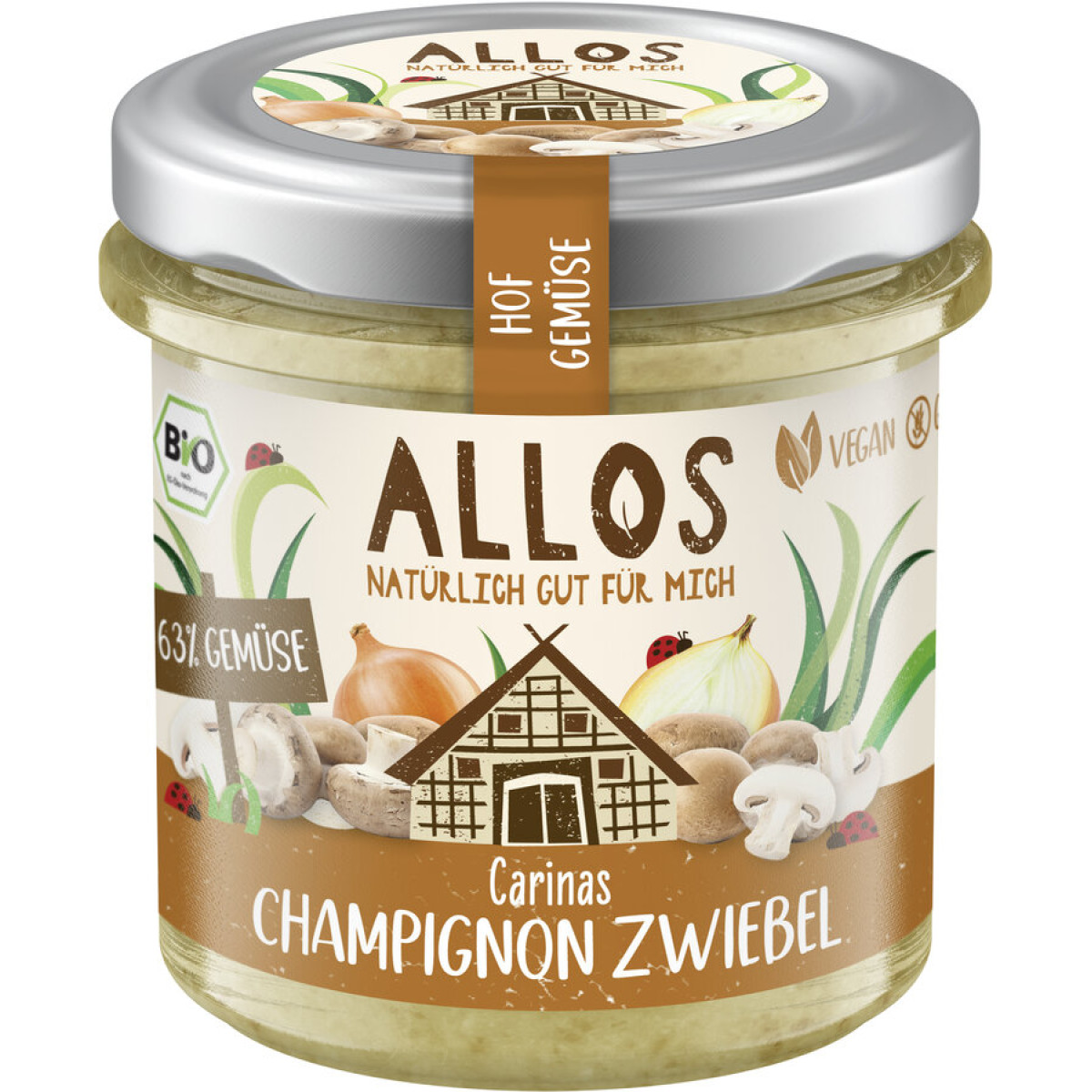 Carinas Champignon Zwiebel Hofgemüs von Allos | Bio, vega...