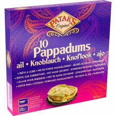 Pappadum Knoblauch 15cm PATAK'S Süssigkeiten & Snacks online günstig kaufen im Shop für B2B Kunden