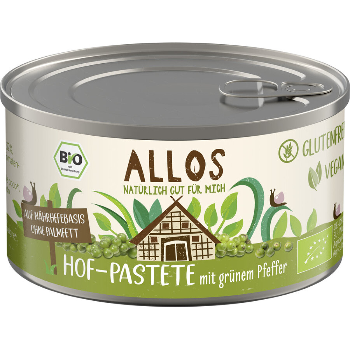 Hof Pastete Grüner Pfeffer von Allos | Bio, vegan, gluten...