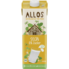 Soja Drink 0% Zucker von Allos | Bio, vegan, glutenfrei...