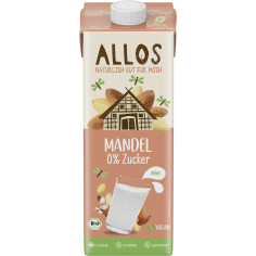 Mandel Drink 0% Zucker von Allos | Bio, vegan | Pflanzend...