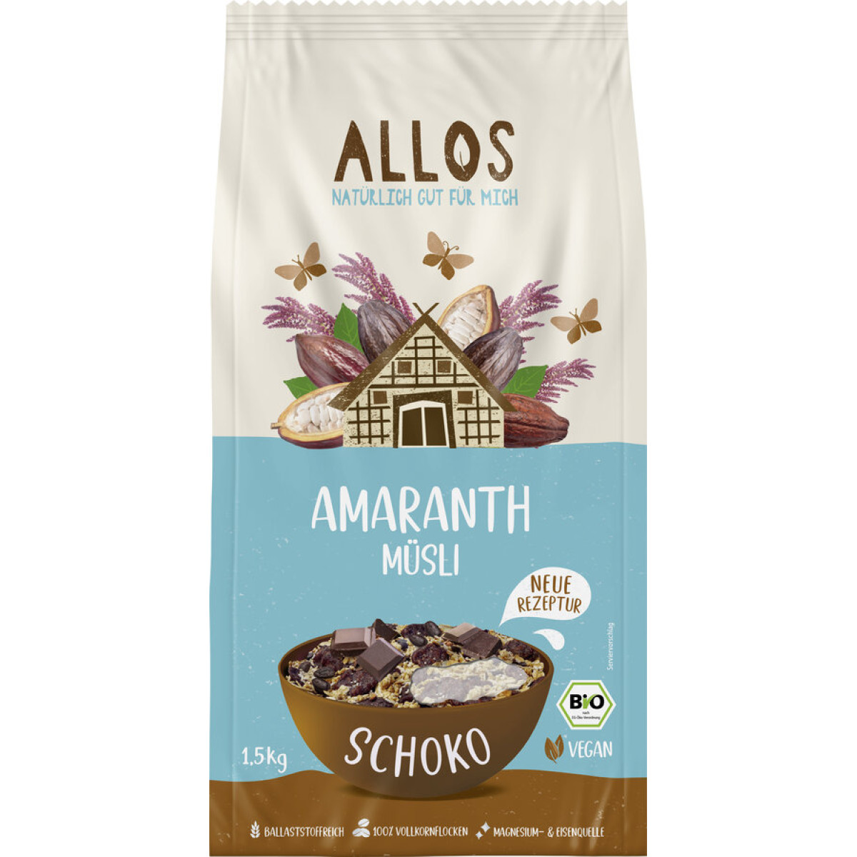 Amaranth Muesli Schoko von Allos | Bio | Müesli & Cereali...