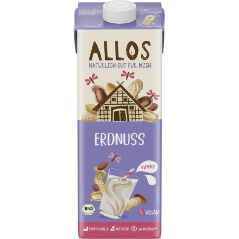 Erdnuss Drink von Allos | Bio, vegan | Pflanzendrinks onl...