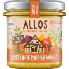 Linsen Aufstrich Rote Linse Paprika von Allos | Bio, vega...