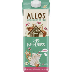 Reis Haselnuss Drink Natur von Allos | Bio, vegan | Fruch...
