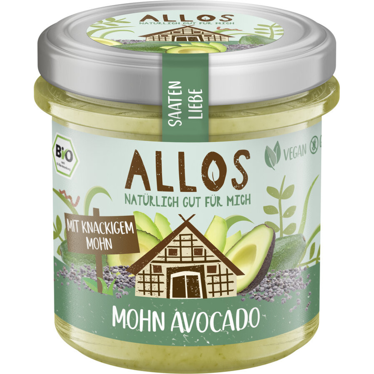 Saatenliebe Avocado Mohn von Allos | Bio, vegan, glutenfr...