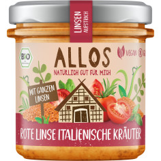 Linsen Aufstrich Rote Linse Italien von Allos | Bio, vega...