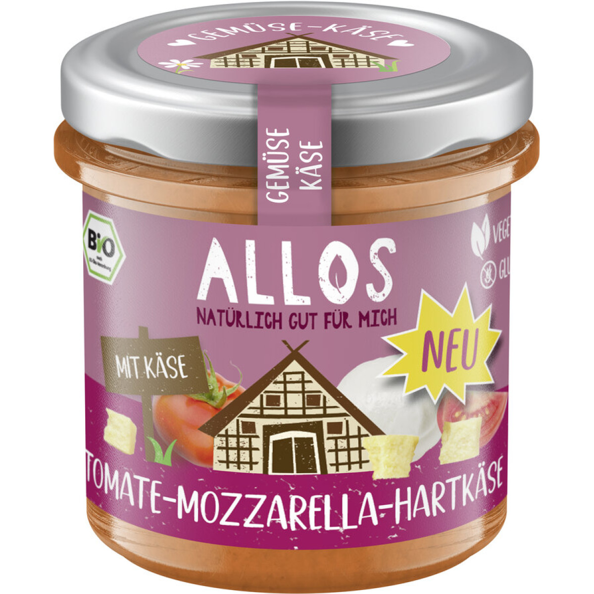 Aufstrich Tom.MozzarellaHartkäse von Allos | Bio | Aufstr...
