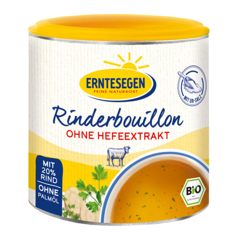 Rinderbouillon hefefrei, Dose von Erntesegen | Bio | Supp...