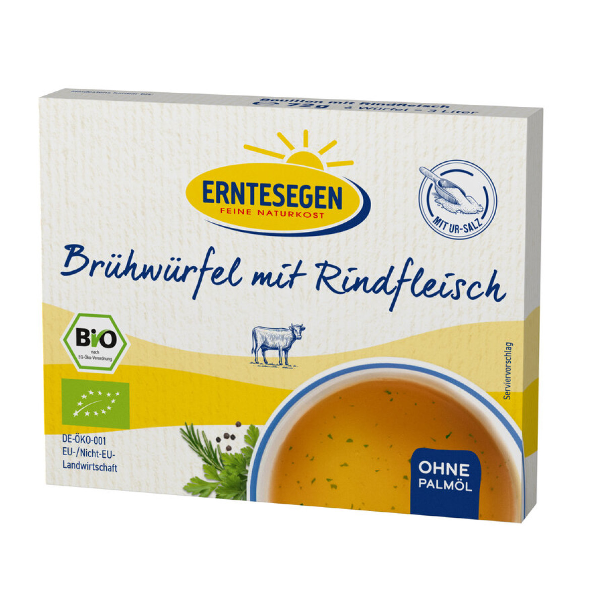 Brühwürfel mit Rindfleisch von Erntesegen | Bio | Suppen...