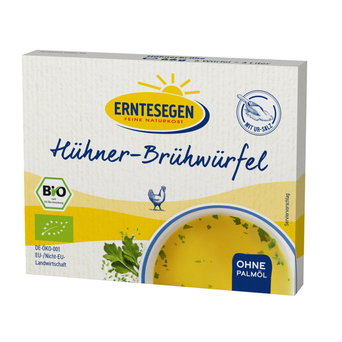 Hühner-Brühwürfel für 6x0,5l Erntes von Erntesegen | Bio...