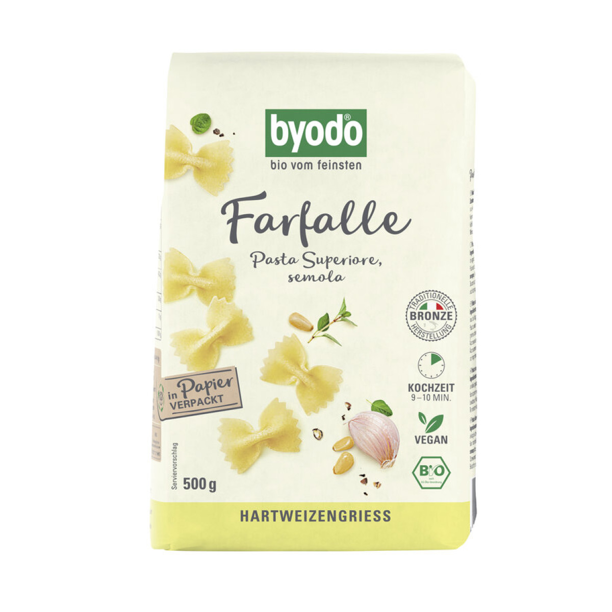 Farfalle semola von Byodo | Bio, vegan, laktosefrei | Tei...