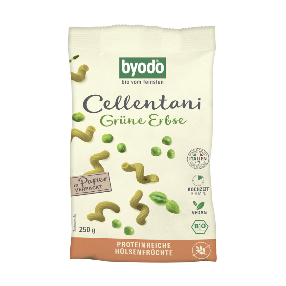 Cellentani Grüne Erbse von Byodo | Bio, vegan, glutenfrei...