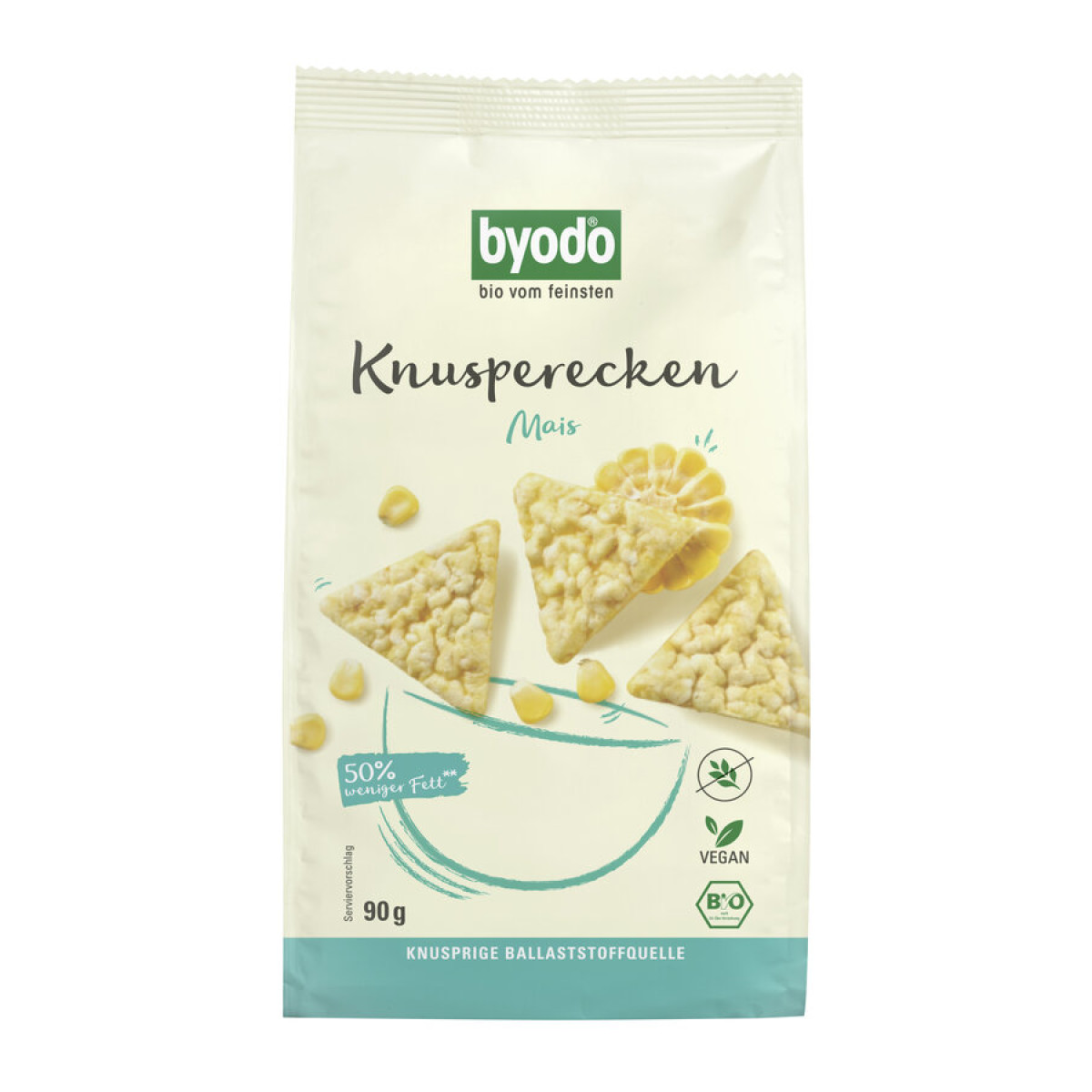 Knusperecken Mais von Byodo | Bio, vegan, glutenfrei, lak...