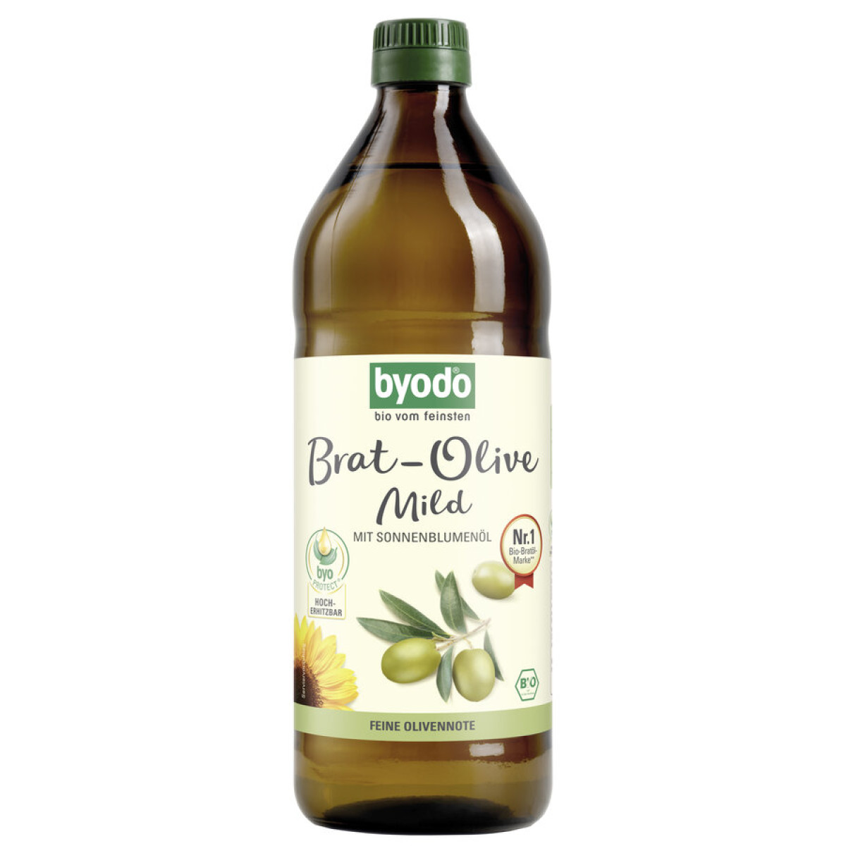 Brat Olive mild mit Sonnenblumenöl von Byodo | Bio, vegan...
