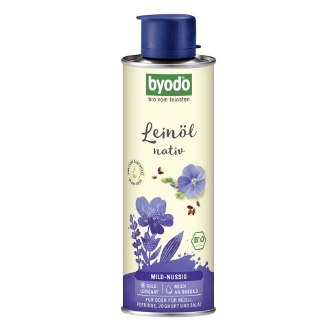 Leinöl Nativ von Byodo | Bio, vegan, laktosefrei | Speise...