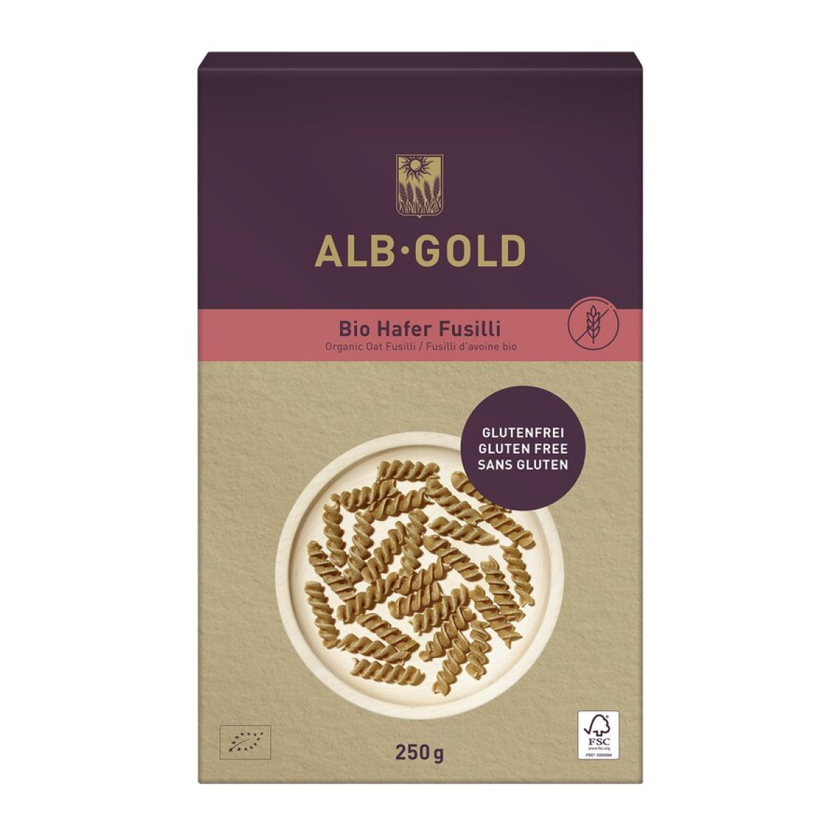 Fusilli Hafer glutenfrei von AlbGold | Bio, vegan | Teigw...