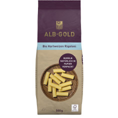 Rigatoni Hartweizen von AlbGold | Bio | Teigwaren online...
