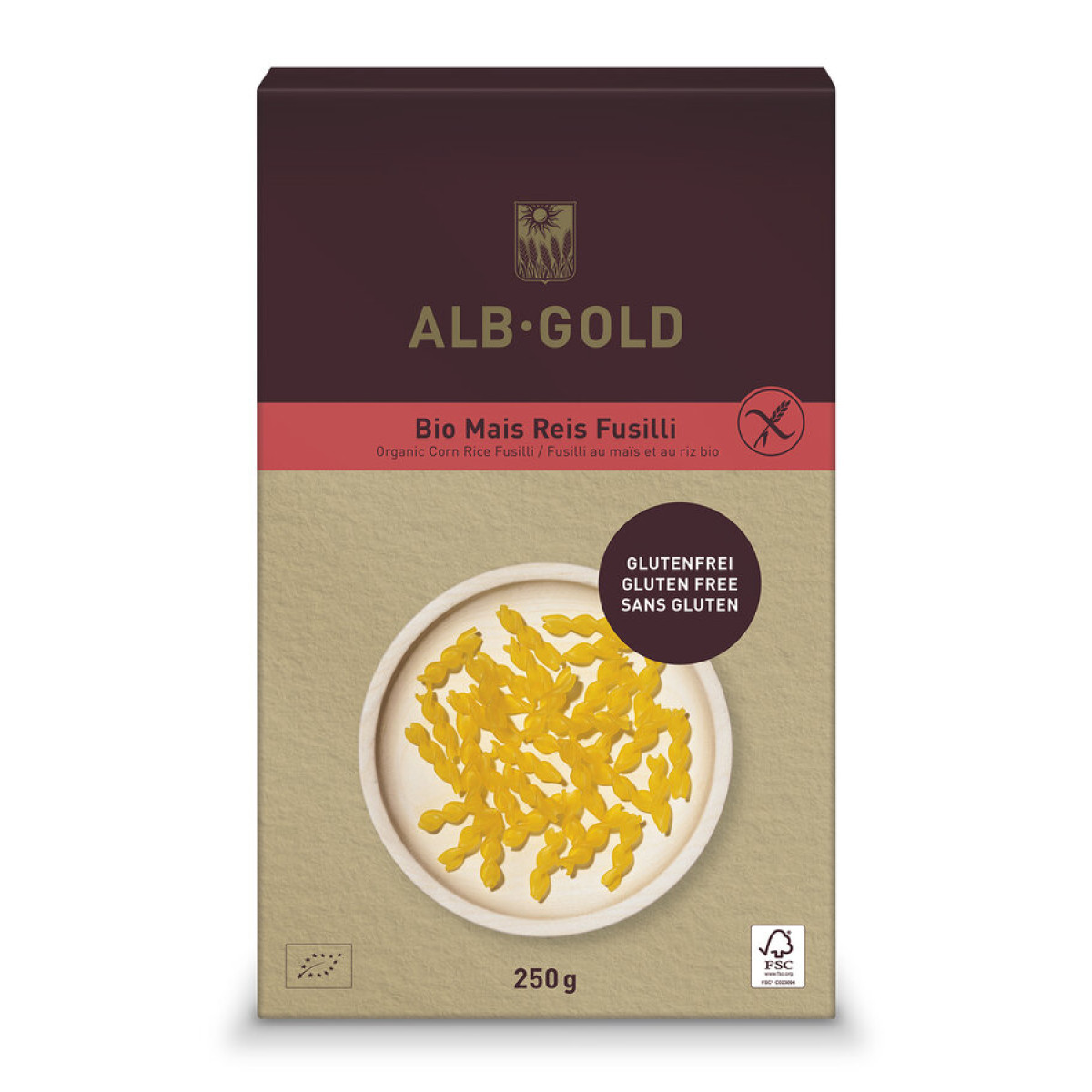 Fusilli Mais Reis Papier AlbGold von AlbGold | Bio, vegan...