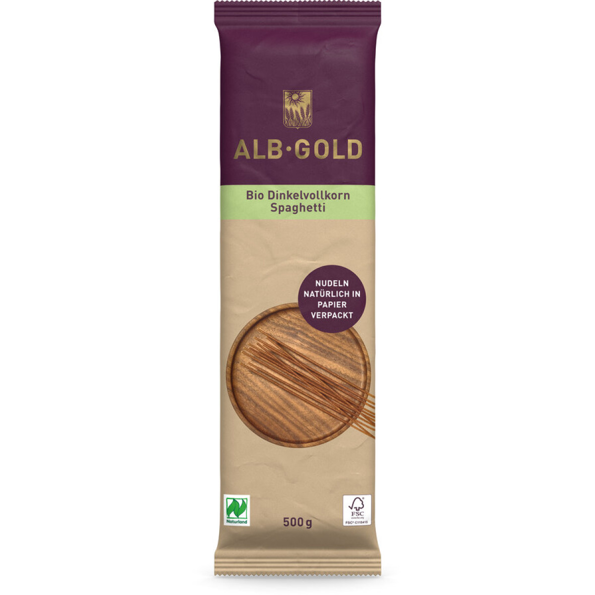 Spaghetti Vk Dinkel Papier AlbGold von AlbGold | Bio | Te...