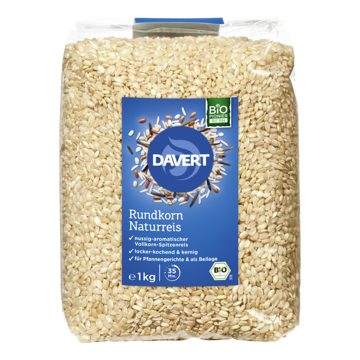 Natur-Reis, Rundkorn von Davert | Bio, vegan, laktosefrei...