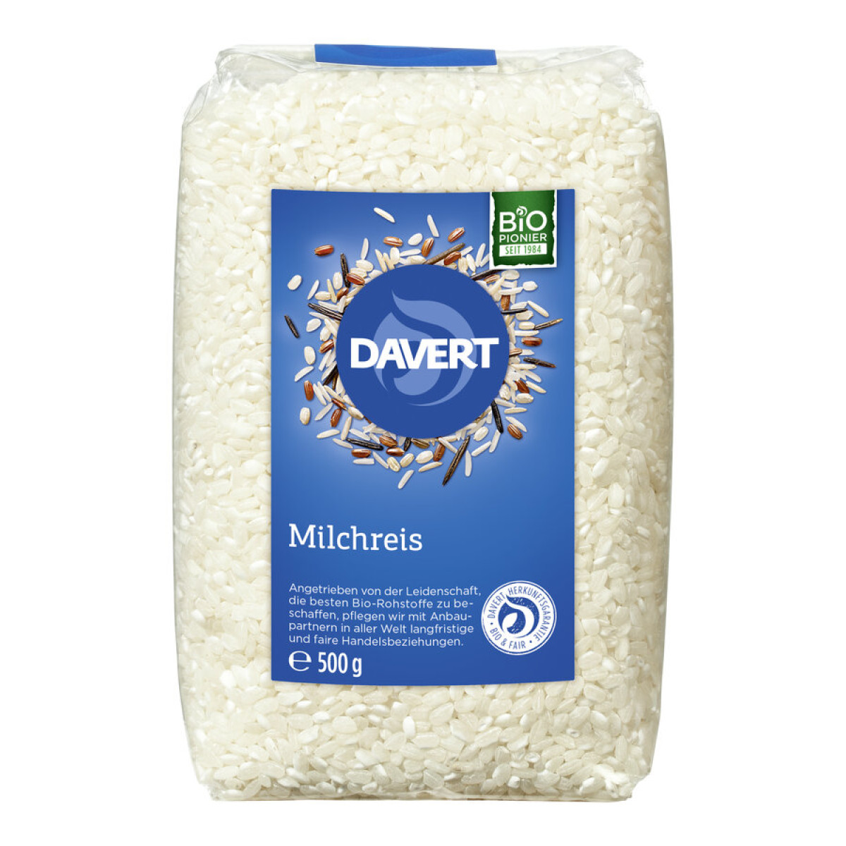 Milchreis von Davert | Bio, vegan, laktosefrei | Reis onl...