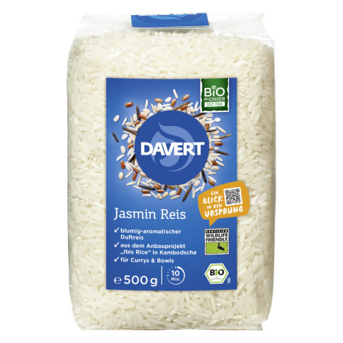 Jasmin Reis, weisser Duftreis von Davert | Bio, vegan, la...